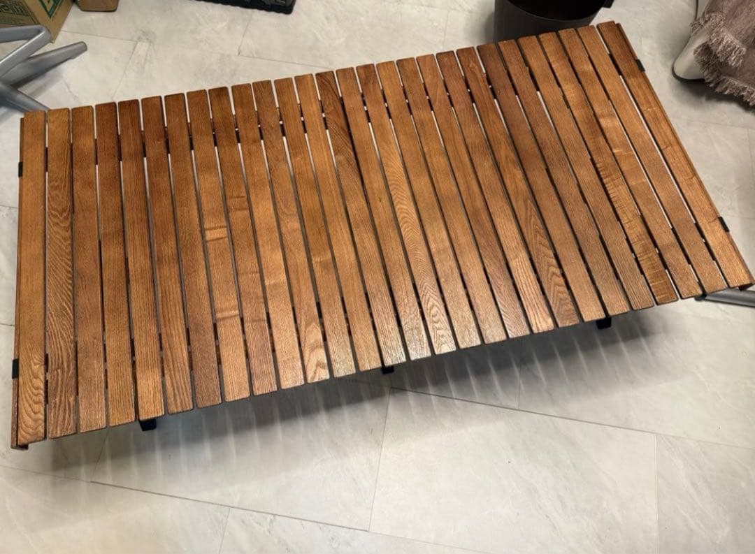 Hilander 木製折りたたみテーブル120cm 収納バッグ付き