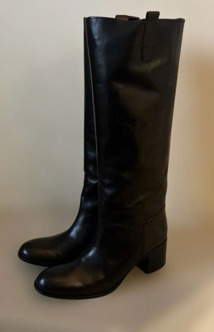 FABIO RUSCONI ファビオ　ルスコーニ　ブラック　ロングブーツ　美品