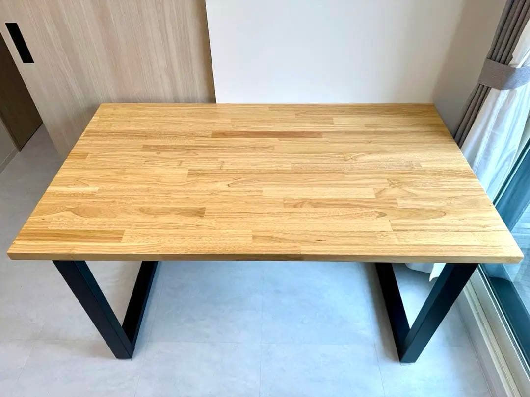 【KANADEMONO】THE TABLE/ラバーウッド ナチュラル