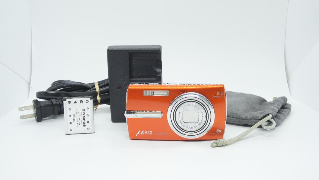 【A3117】 OLYMPUS µ 830 オリンパス ミュー オレンジ