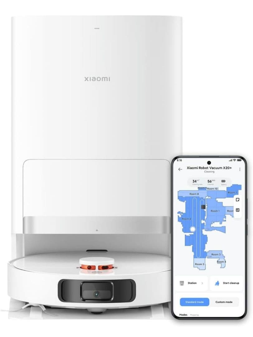 Xiaomi ロボット掃除機 X20+ 　★自動ゴミ収集機能　★水拭き機能