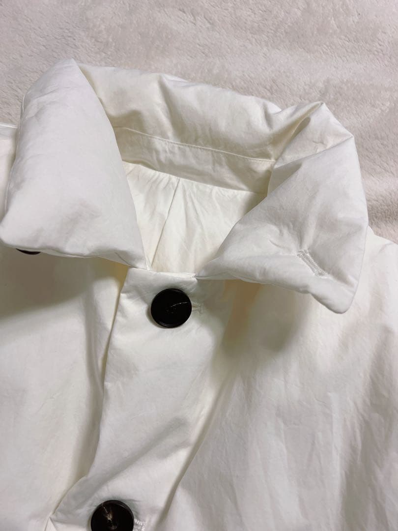 yoko sakamoto ヨーコサカモト 24AW ダウン ロングコートL 白
