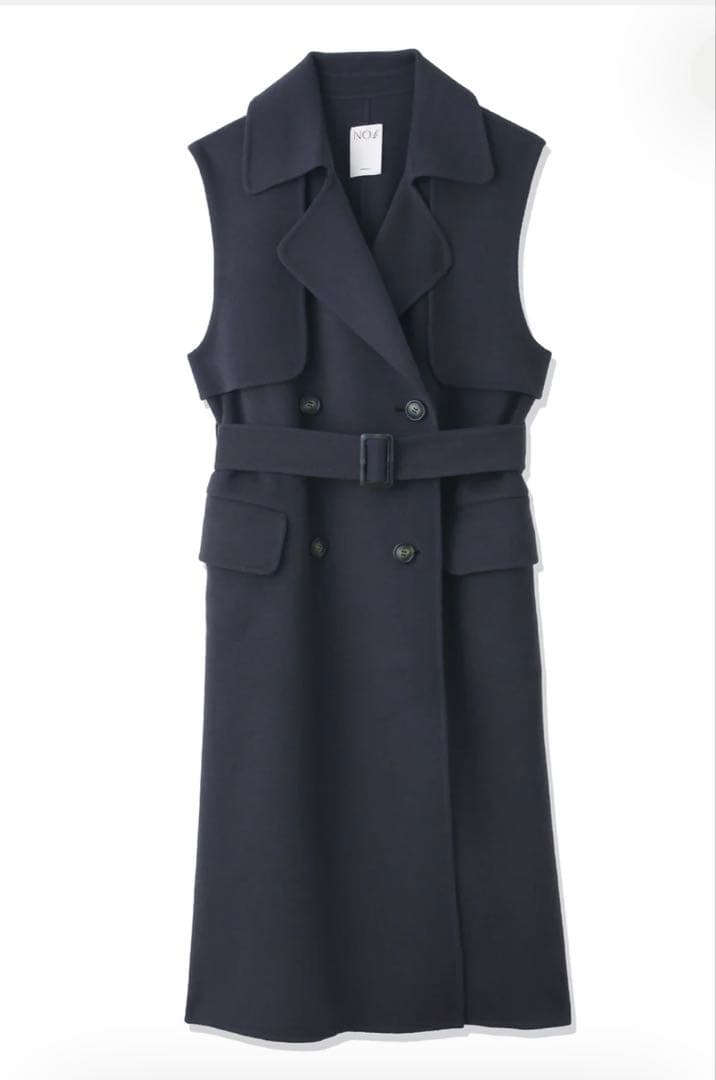 大草直子　ナンバーb ウールリバーロングジレ　アマーク