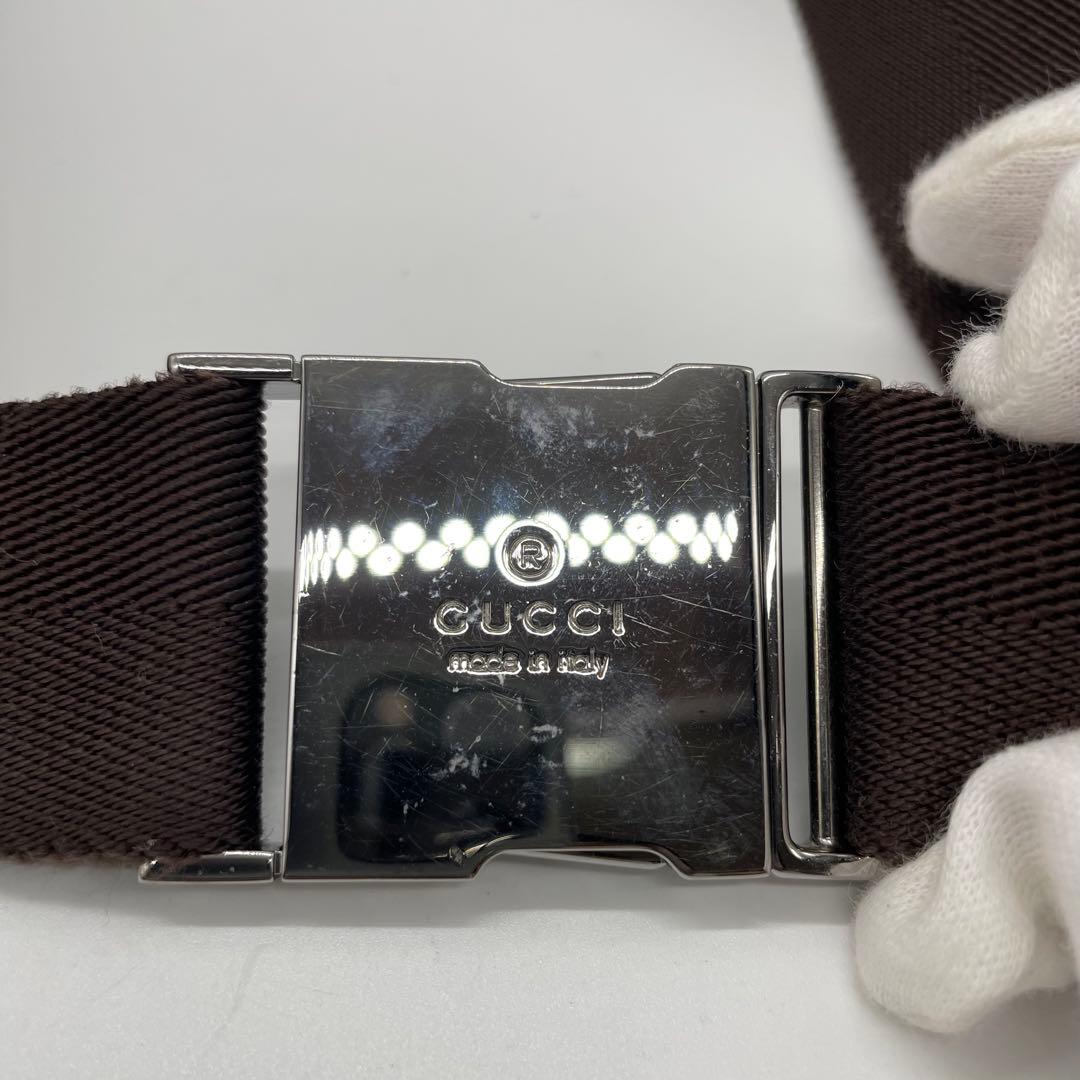 GUCCI ウエストポーチ GG キャンバス w5