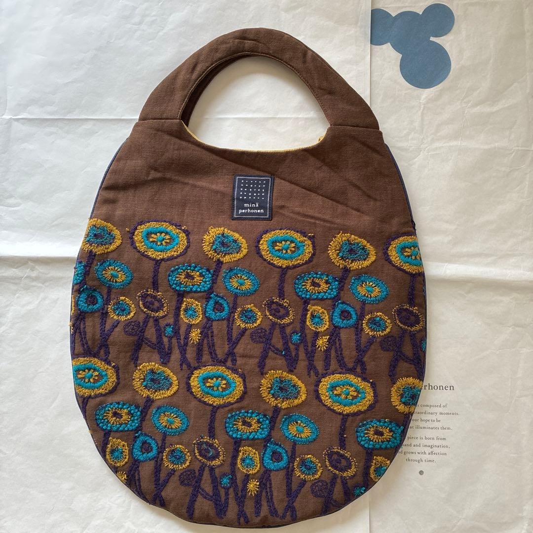 ミナペルホネン エッグバッグ　path オーダー品　レア！