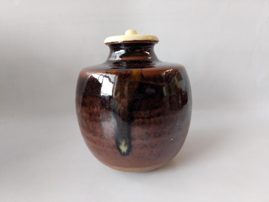 松本鉄山 松本鐵山 大名物写 本能寺文琳茶入 仕覆 朝倉間道 共箱 茶道具 新品