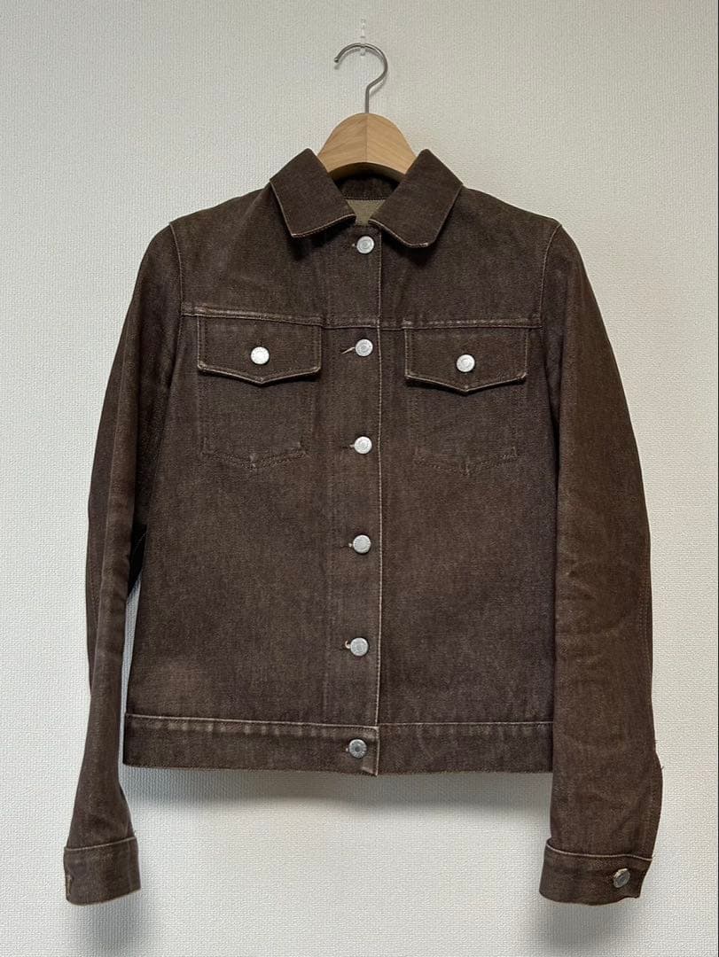 HELMUT LANG//デニムジャケット/size38/ブラウン