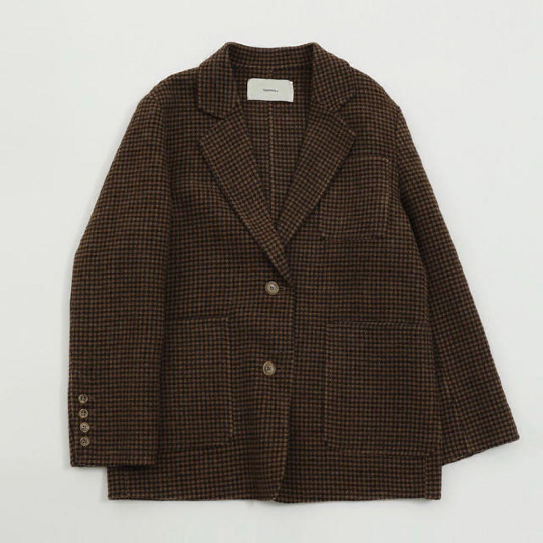 【即購入可】TODAYFULウールチェックジャケット 38サイズ