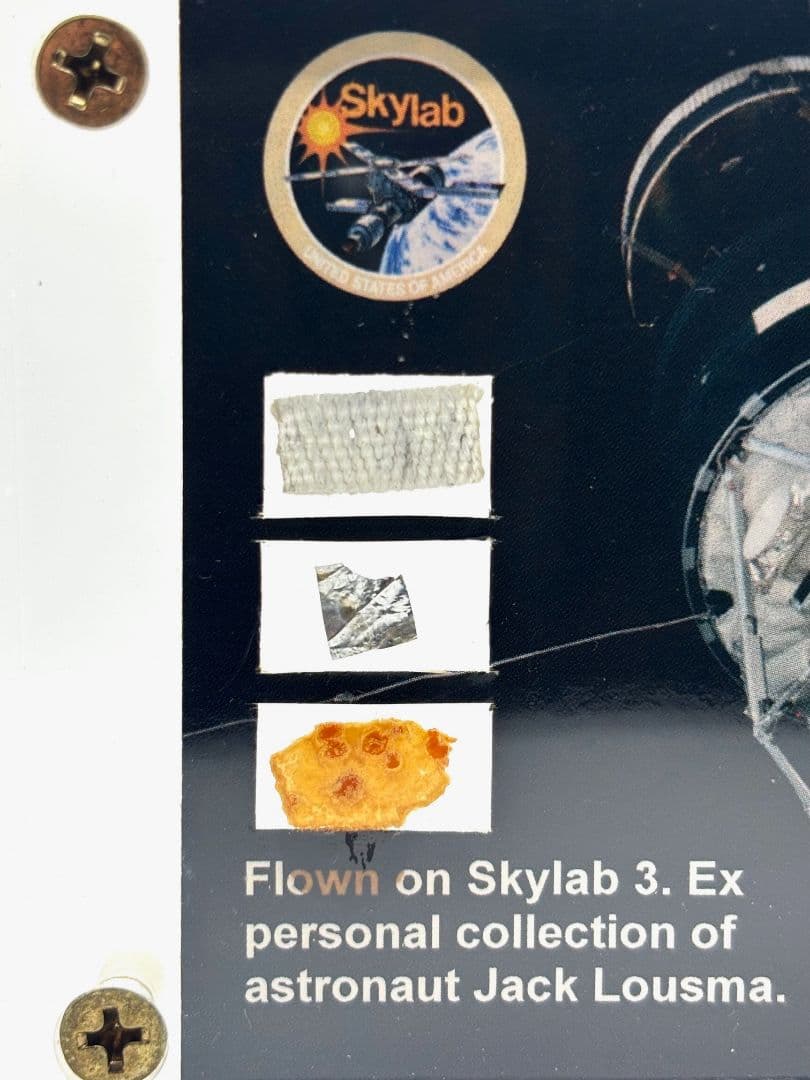 1973’s★NASA★Skaylab 3★実物パーツ片３種・ステッカー6枚