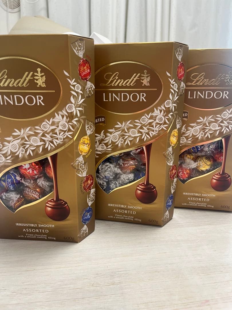 Lindt　LINDOR グリーン　アソート 600g　リンツ　リンドールx3箱