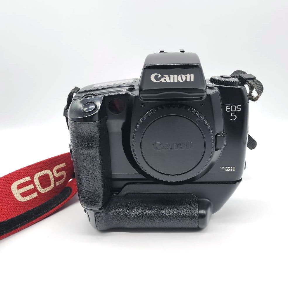 Canon キャノン EOS5 ボディ 一眼レフ フィルムカメラ VG-10付き