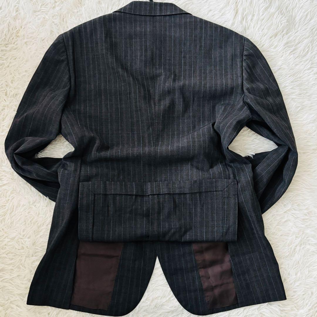 極美品✨ビームスエフ　セットアップスーツ95 76 ストライプ柄