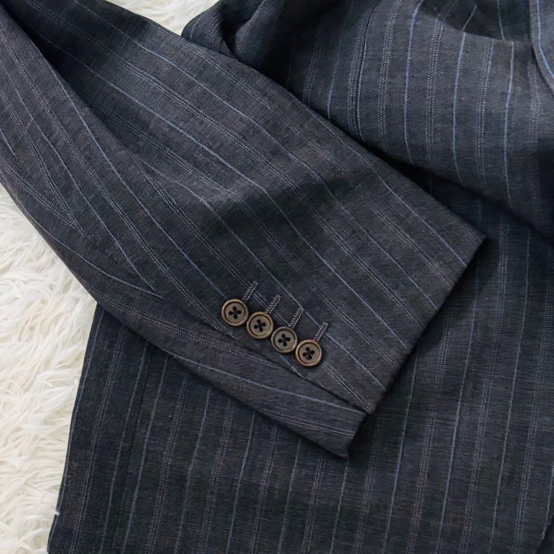 極美品✨ビームスエフ　セットアップスーツ95 76 ストライプ柄