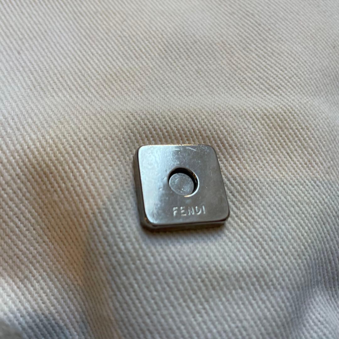 ド*ロ様 フェンディ　デニム×パイソン　マンマバケット　ハンドバッグ