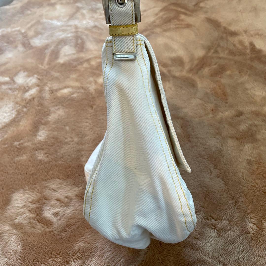 ド*ロ様 フェンディ　デニム×パイソン　マンマバケット　ハンドバッグ