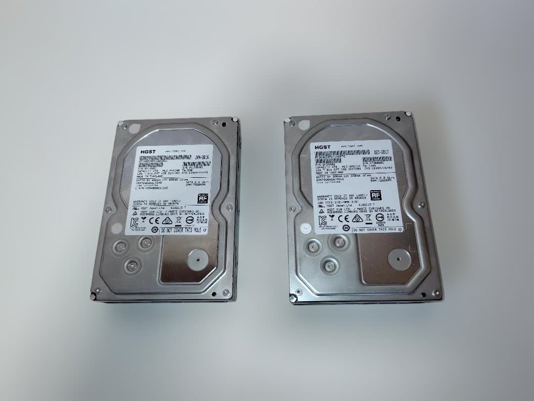 HGST Deskstar 4TB SATA3 7200RPM 2台