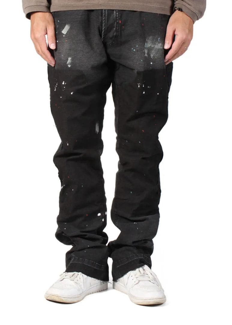 パンツ [mnml] B243 Flare Denim Black W30