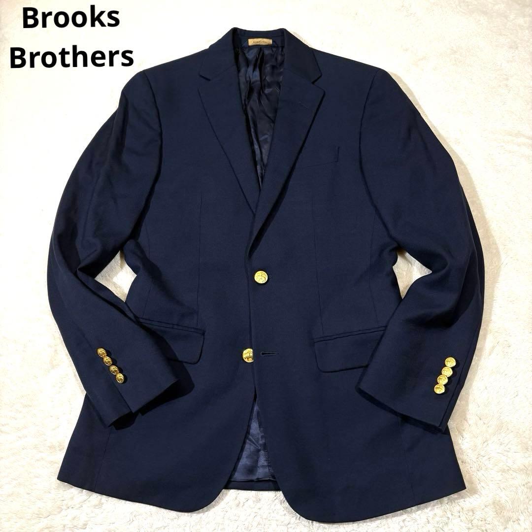 Brooks Brothers 紺ブレザー金ボタンTollegno MILANO