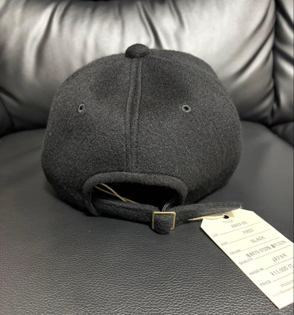 新作★フルカウント FULLCOUNT 6パネルメルトンベースボールキャップ 黒