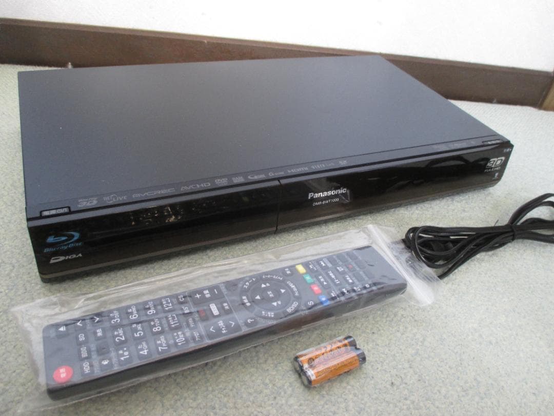 750GB☆パナソニック 2番組同時録画 BDレコーダー DMR-BWT1000
