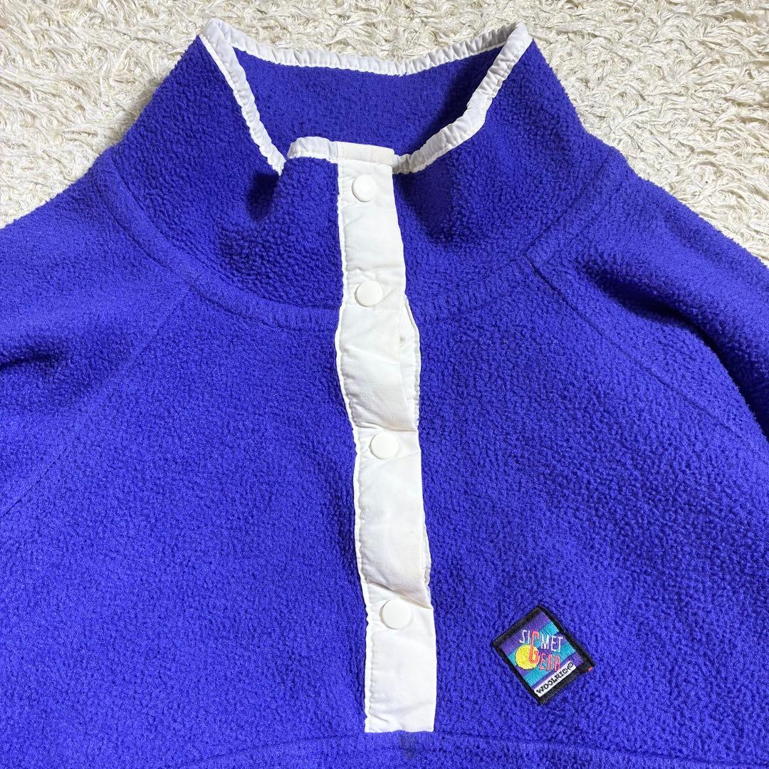 希少品　70s-80s woolrich シンチラスナップT USA製 フリース