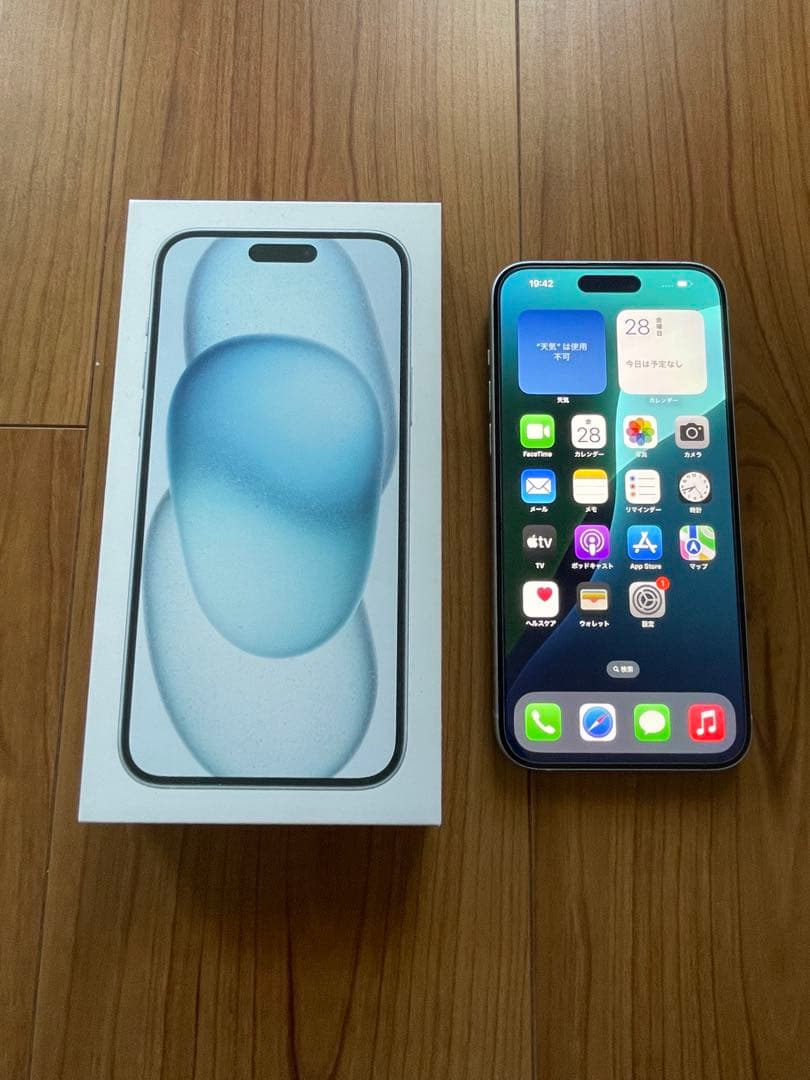 iPhone15 PLUS 128GB simフリー　完動品