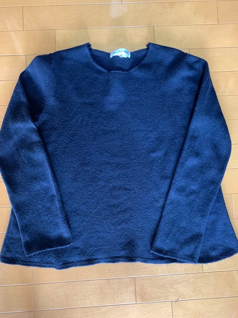 COMME des GARÇONS SHIRT クルーネック　ニット　ネイビー