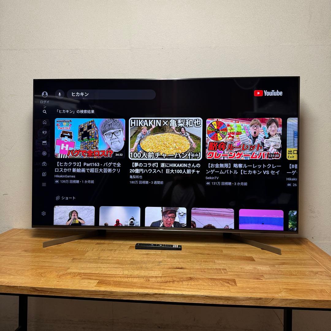 SONY 55V型 4K液晶テレビ BRAVIA KJ-55X9500G 動画○