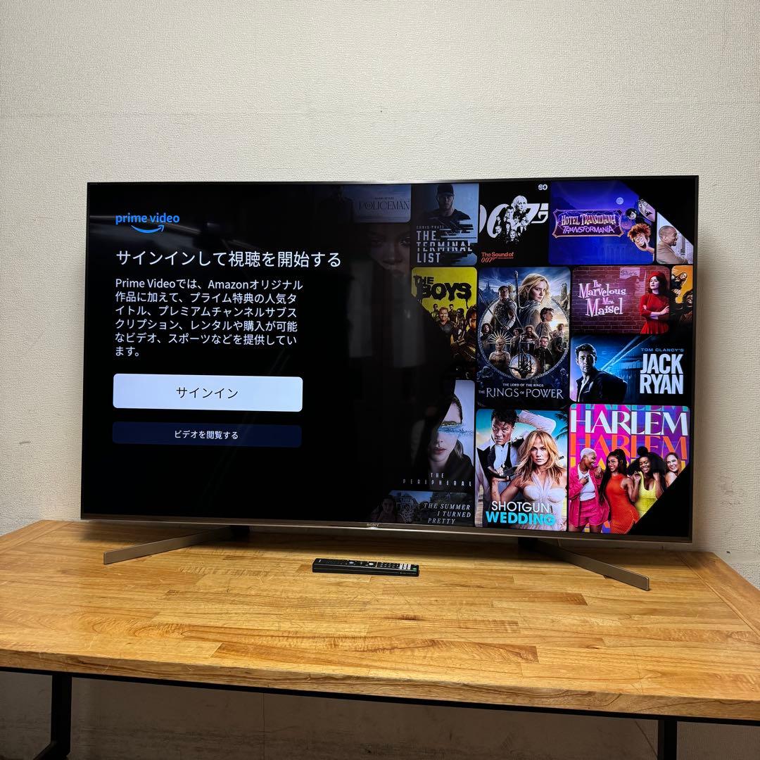 SONY 55V型 4K液晶テレビ BRAVIA KJ-55X9500G 動画○