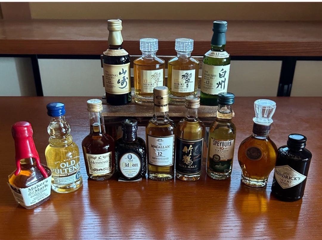 サントリー他　響　山崎　白州　ミニチュアセット