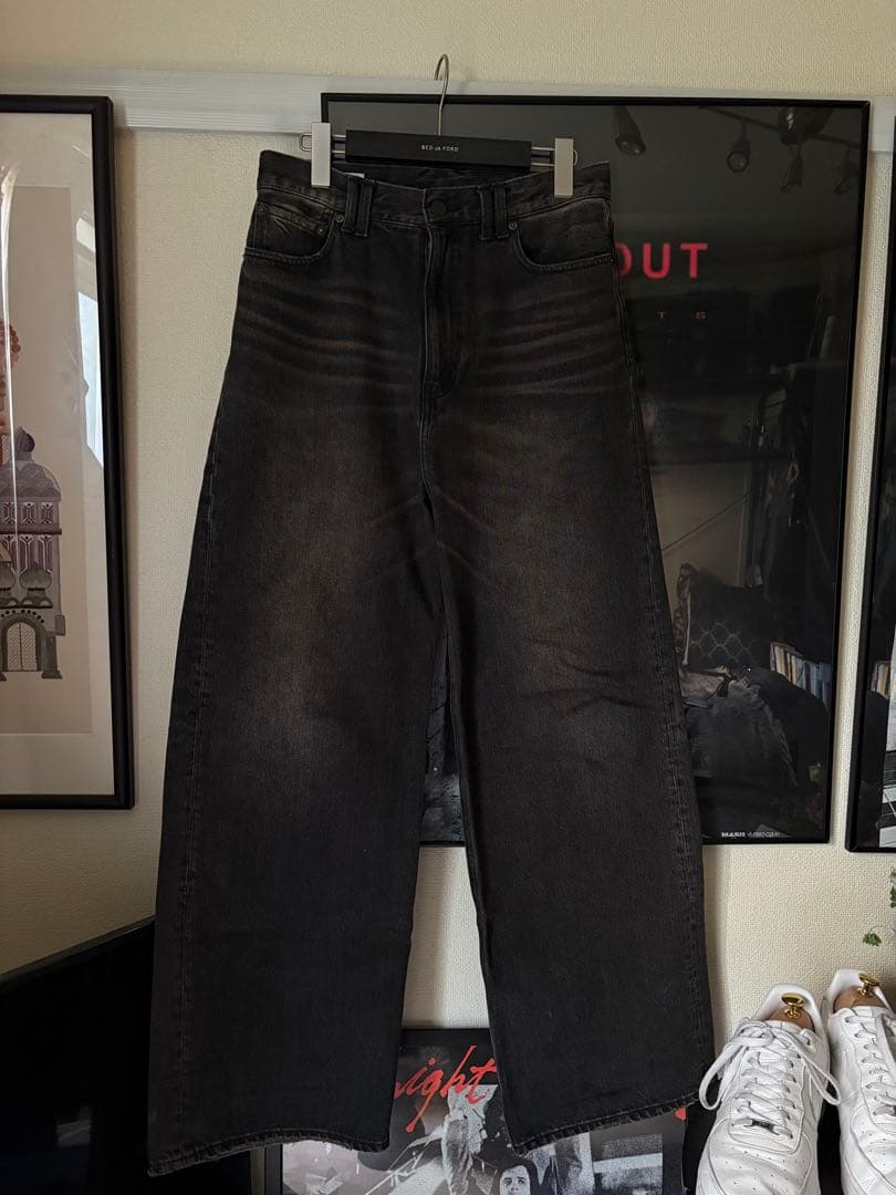 Monkey time - オーバーダイデニムバギーパンツ