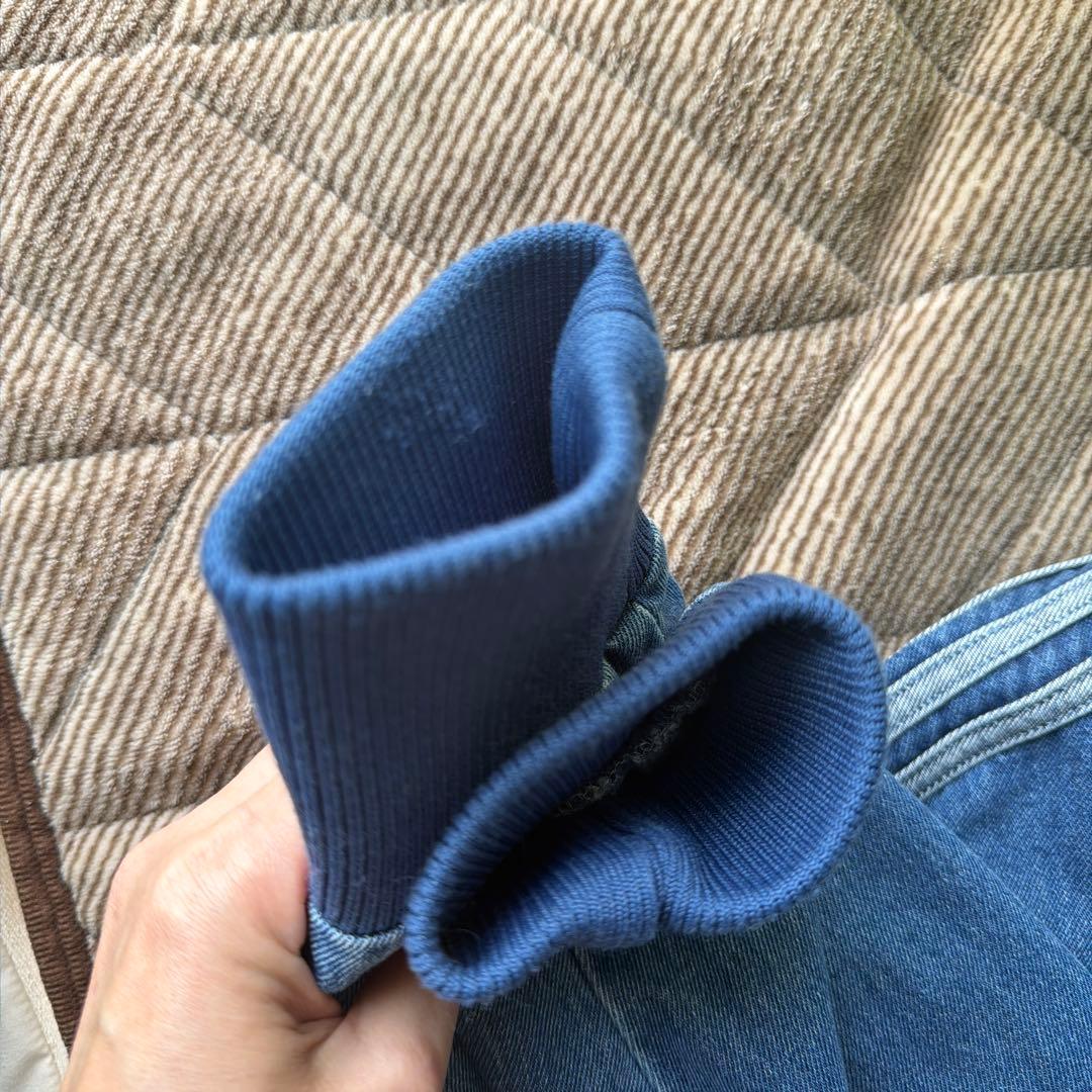 adidas 2XLトラックトップジャケット　ファイヤーバード　デニム