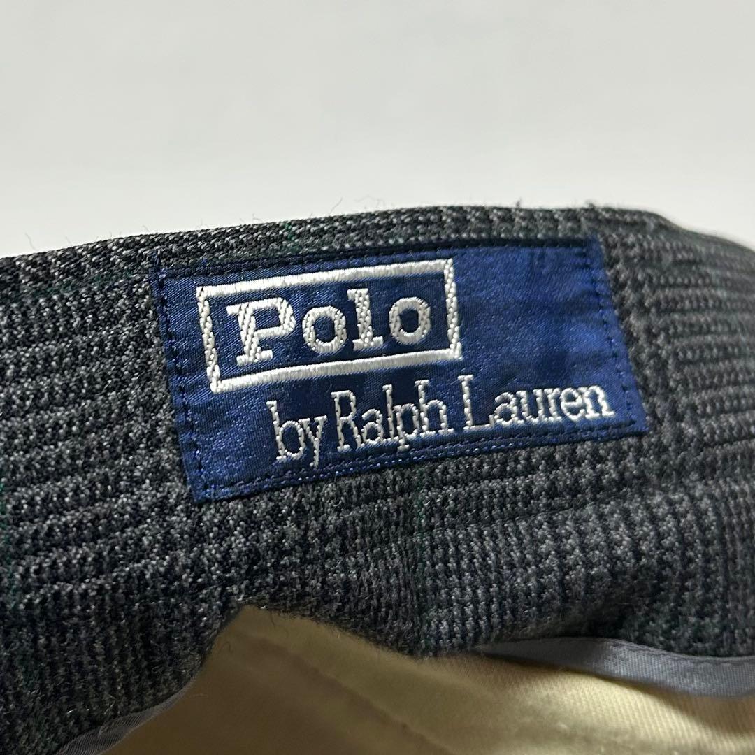 80s Ralph Lauren 樫山製 グレンチェック ウール スラックス