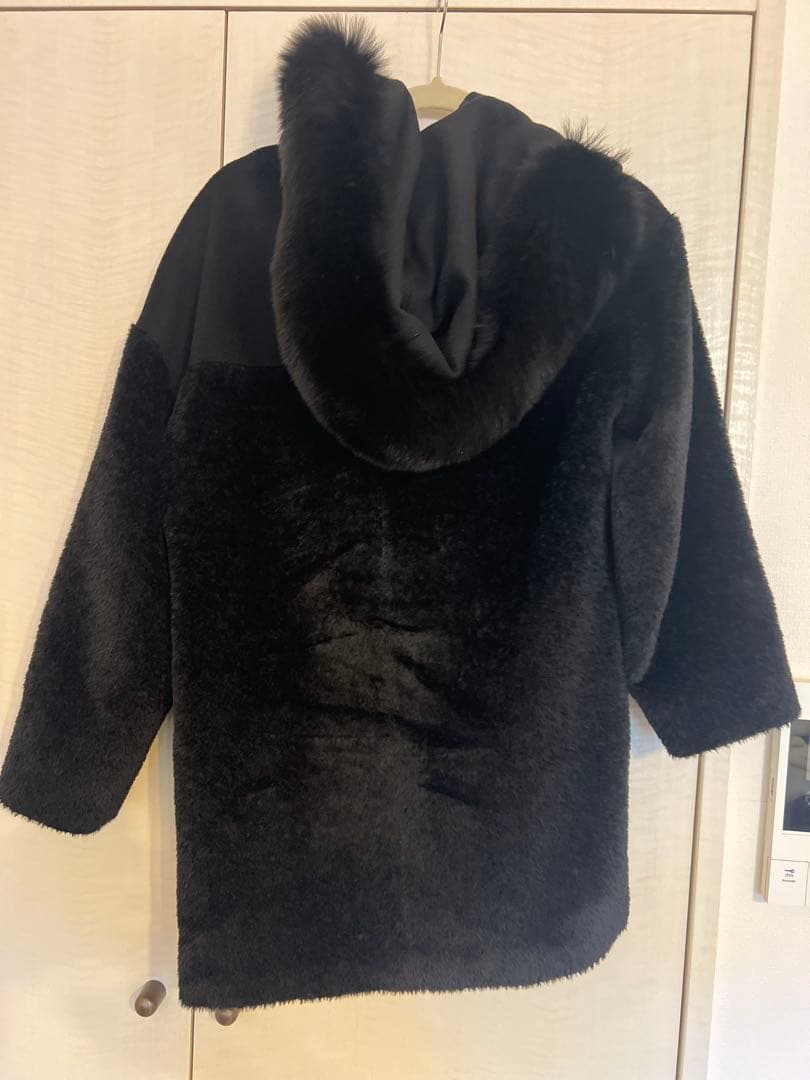 Maxmara ボア切替ファーコート