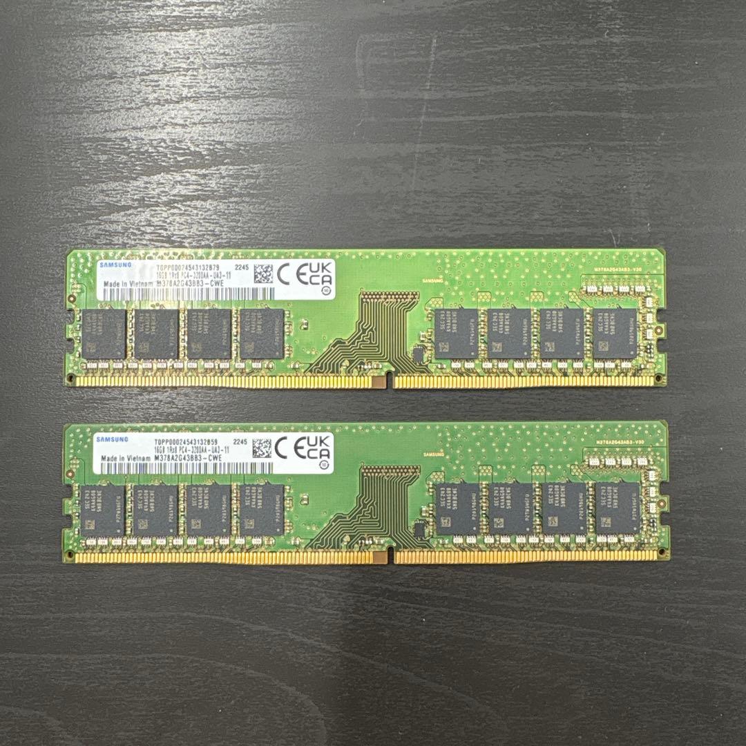 Samsung 16GB×2 32GB DDR4メモリー