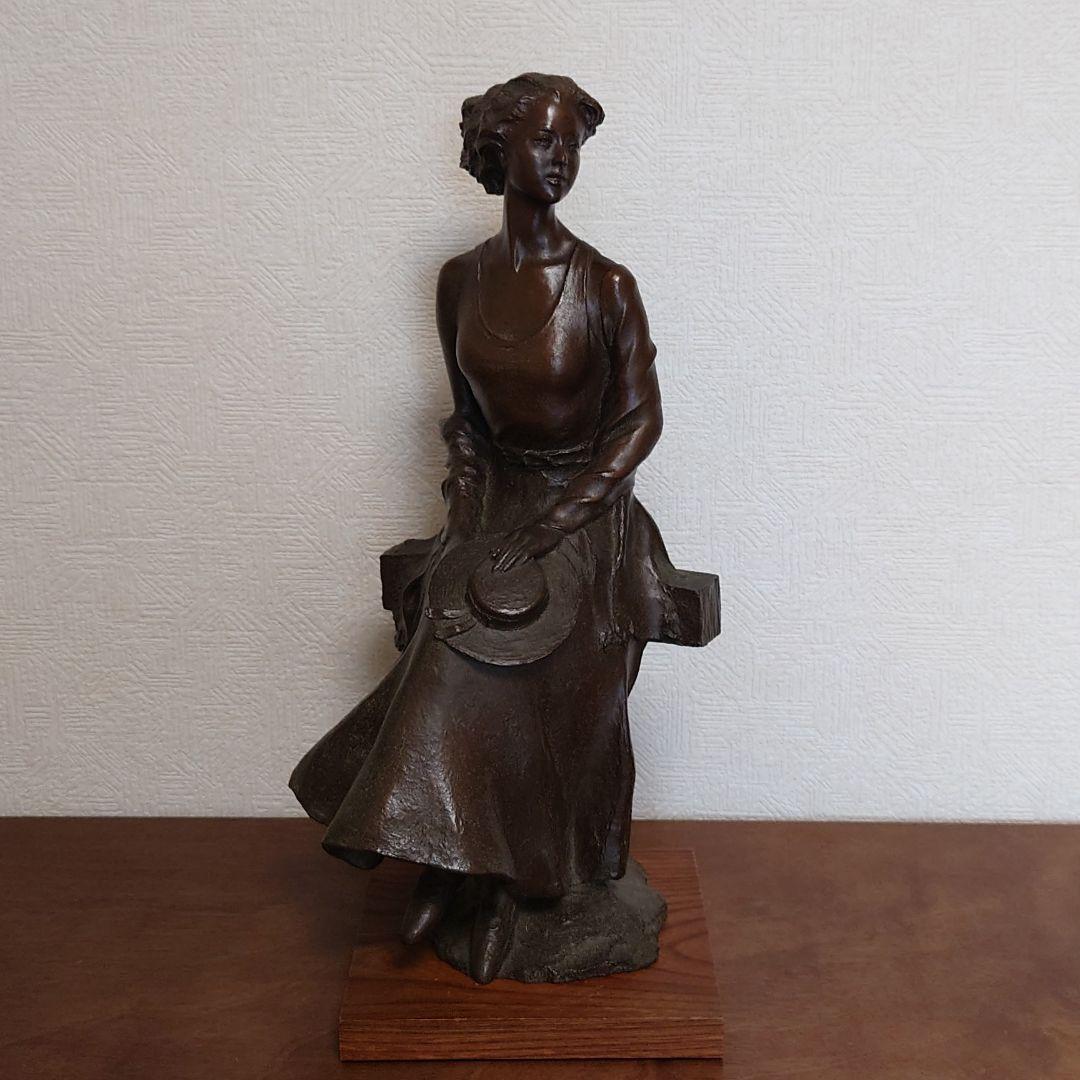 ブロンズ彫刻像：風はこぶ夢【作：大道寺光弘】