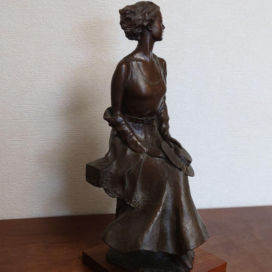 ブロンズ彫刻像：風はこぶ夢【作：大道寺光弘】