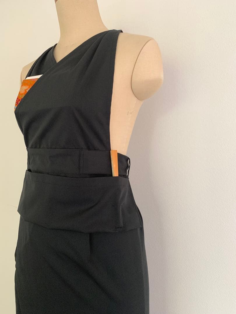 茶道稽古着　二部式　ツイル　Noir 黒