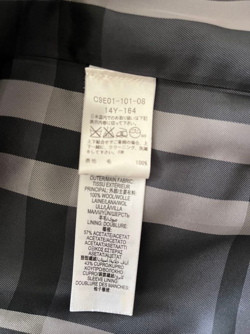 BURBERRY ジュニア　スーツ 14Y 160