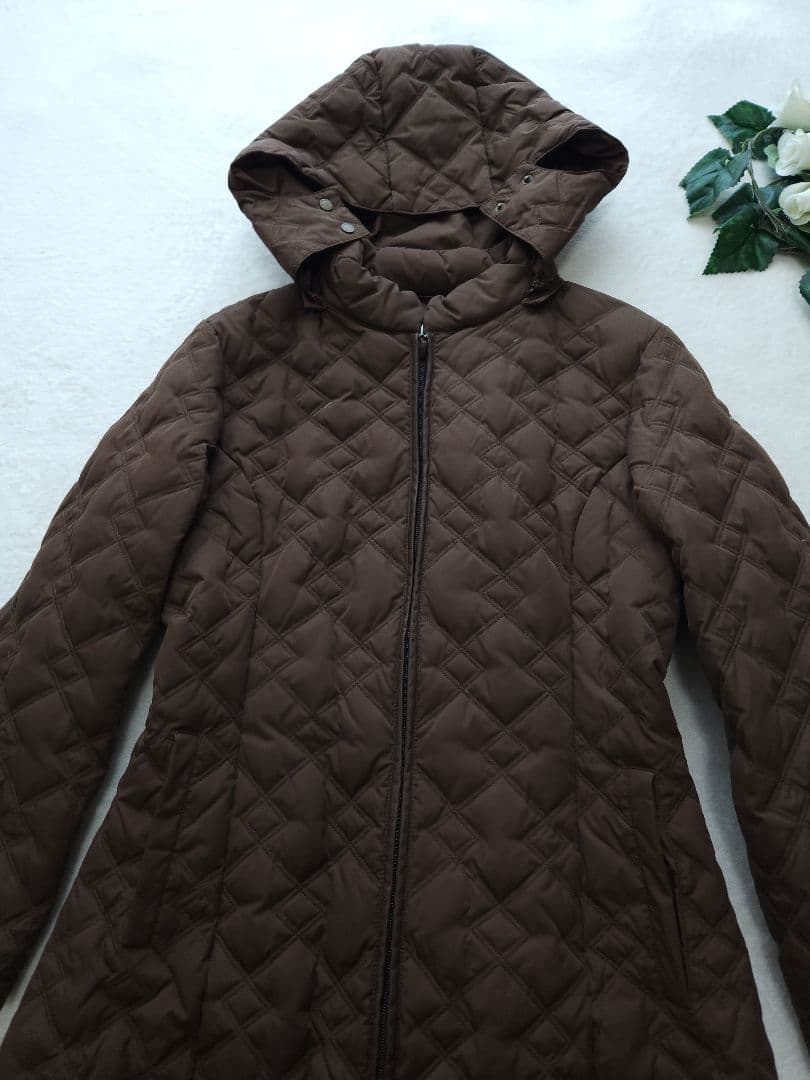 AIGNER 美品 高級ロングコート フード*着脱可能