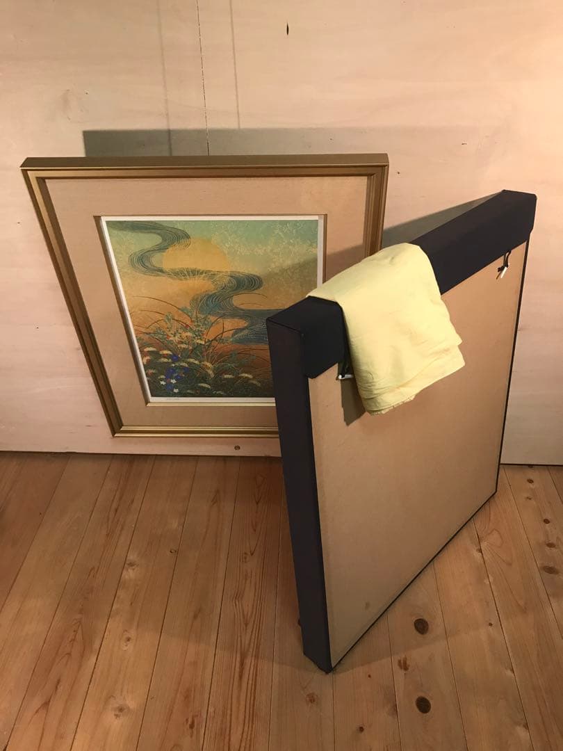 石踊達哉　「秋草」　リトグラフ　直筆サイン・落款・エディション有り