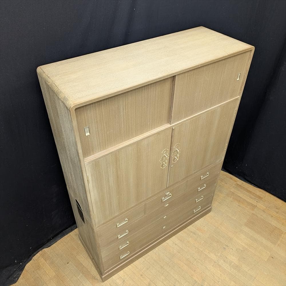 京都夷川　奥田たんす店　総桐　無垢　桐箪笥　和箪笥　整理箪笥　タンス　栓止め