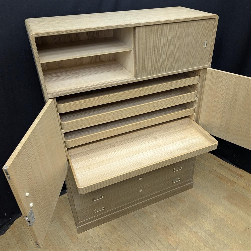 京都夷川　奥田たんす店　総桐　無垢　桐箪笥　和箪笥　整理箪笥　タンス　栓止め