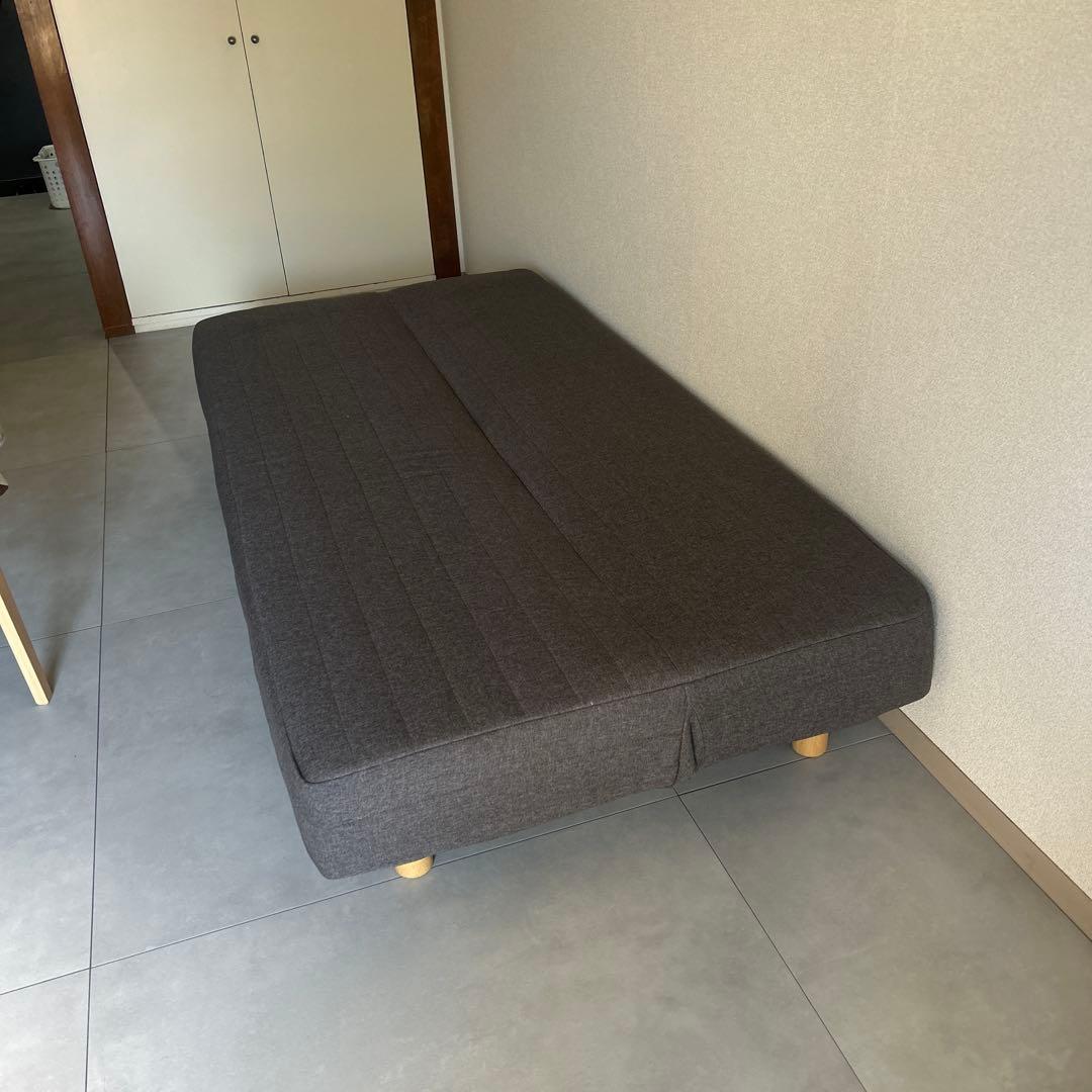 無印良品 ソファベッド 現行品 木製脚12cm付き