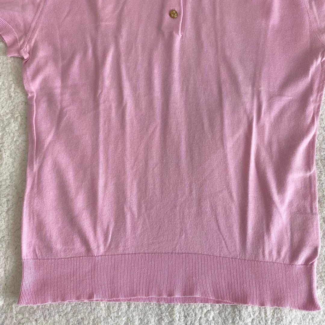 【CHANEL BOUTIQUE シャネル】ピンク　ポロシャツ　半袖　ビンテージ