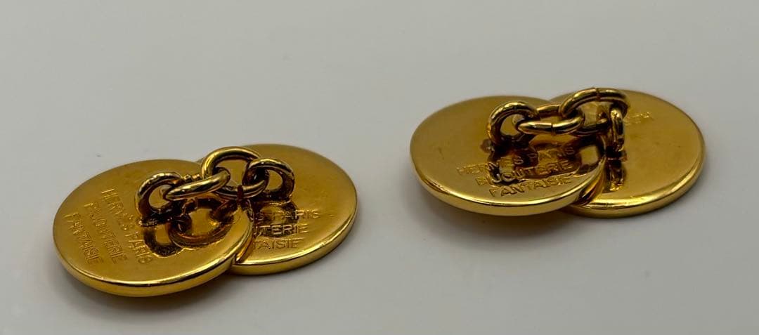 HERMES エルメス セリエ カフリボタン ゴールド 箱付き