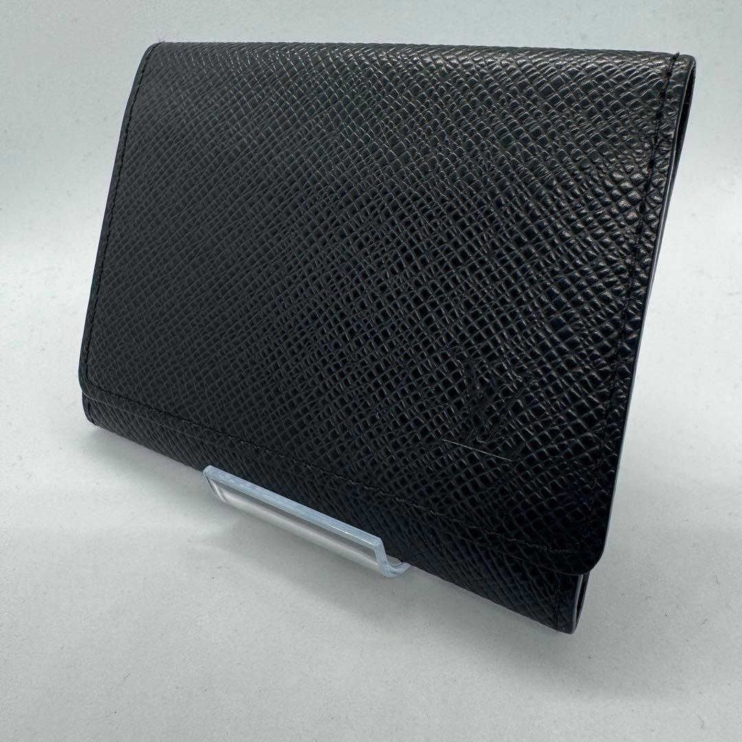 【極美品】ルイヴィトン アンヴェロップ・カルト ドゥ ヴィジット タイガ 黒