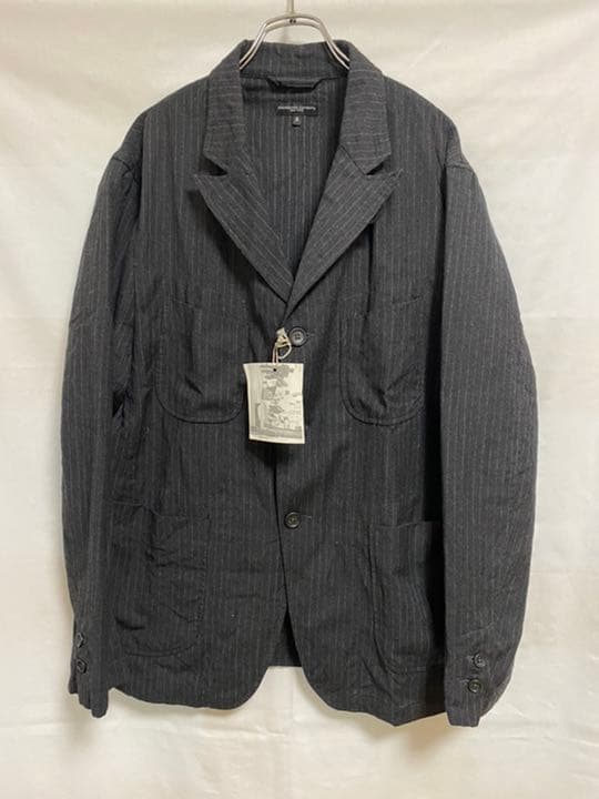 ジャケット・アウター NB jacket Charcoal Worsted Wool Chalk St