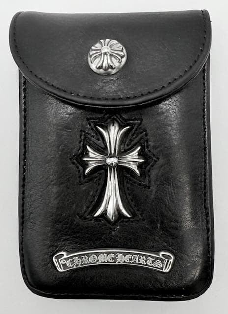 CHROME HEARTS シガーケース 正規品 CHクロス革【メンテ済】