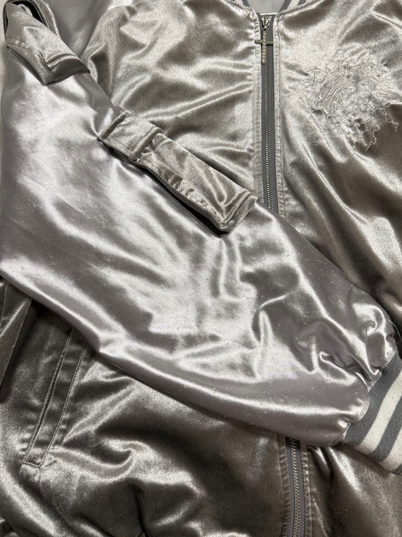 DimMoire Messy Bones ベロアスカジャン シルバー